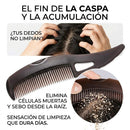 Cepillo Masajeador Anticaspa – Exfolia el Cuero Cabelludo y Elimina Residuos