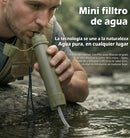Mini Filtro Purificador de Agua para Supervivencia – Pajita Portátil