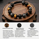 Pulsera de triple protección con piedras naturales