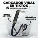 Cable USB-C con carga rápida 240W