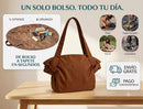 2 EN 1 Bolsa Organizadora de Viaje-Compra de Gran Capacidad, Duradera Y Tapete de Picnic para Camping y playa