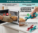 Pinzas para Platos Calientes Antideslizantes de Silicona — Pack 2