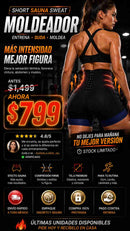 Short Faja Sauna Reductora Mujer