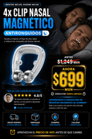 Clips magneticos Antironquidos Nariz