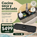Tapete de Silicona de Drenaje Rápido para Fregadero de Cocina