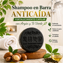 Shampoo en Barra Anticaída con Argán y Té Verde