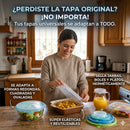 Juego de Tapas Elásticas de Silicona – 6 Tamaños – Reutilizables