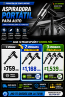 Aspiradora Portátil de Mano Para Auto
