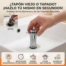 Tapón con Filtro para Fregadero — Pack 2 Piezas